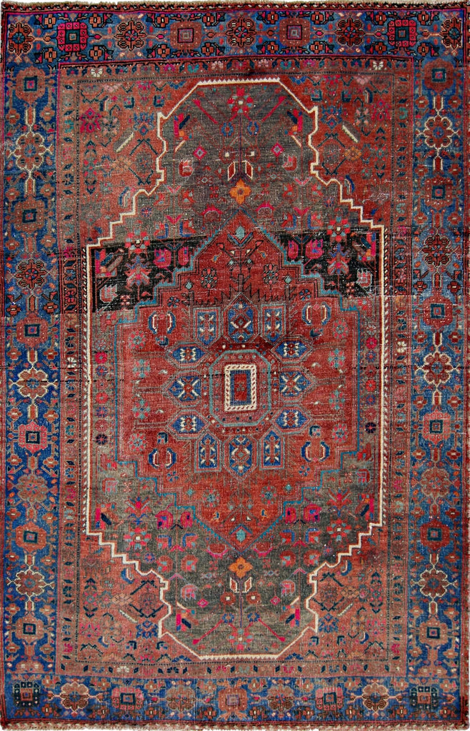 Handmade Vintage Persian Rug | 165 x 107 cm | 5'5" x 3'6" - Najaf Rugs & Textile