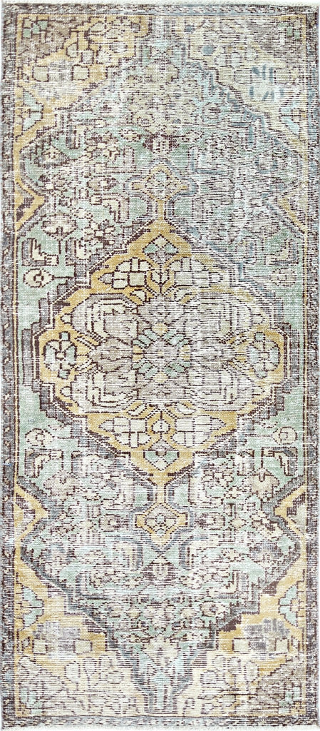 Handmade Vintage Persian Rug | 173 x 75 cm | 5'8" x 2'6" - Najaf Rugs & Textile