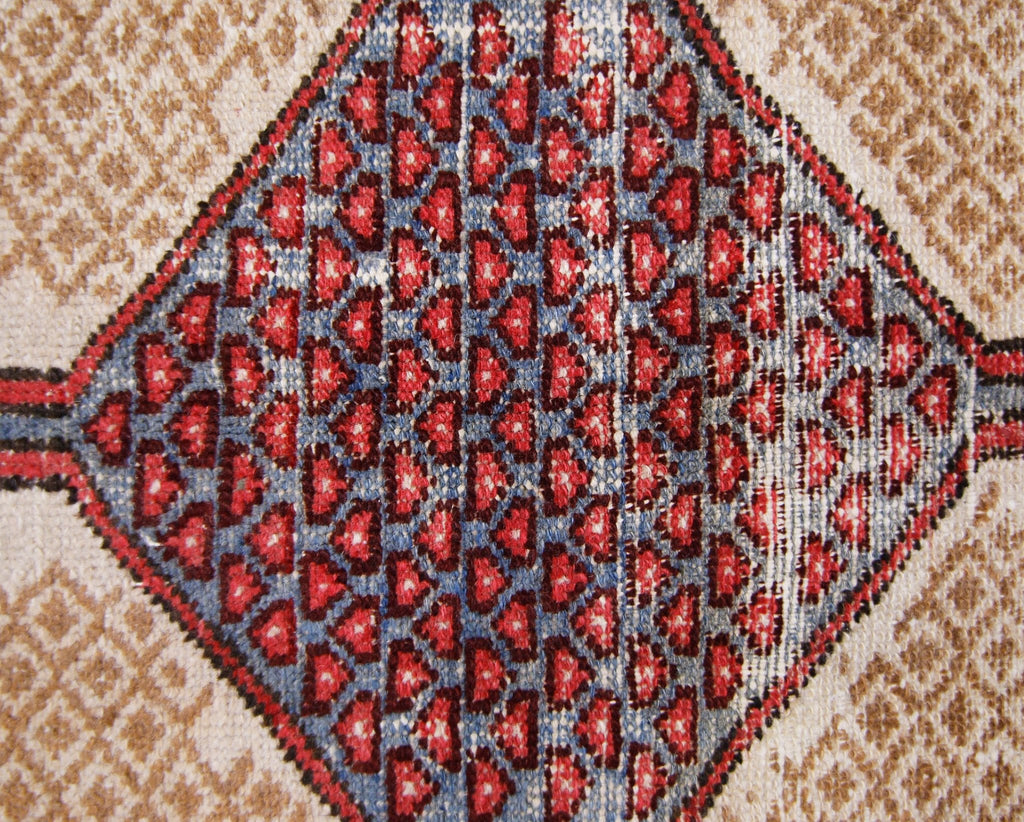 Handmade Vintage Persian Rug | 176 x 86 cm | 5'9"x 2'10" - Najaf Rugs & Textile