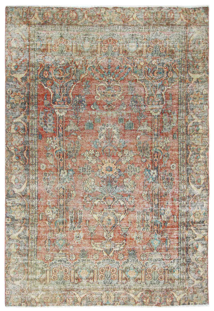 Handmade Vintage Persian Rug | 178 x 120 cm | 5'10" x 3'11" - Najaf Rugs & Textile