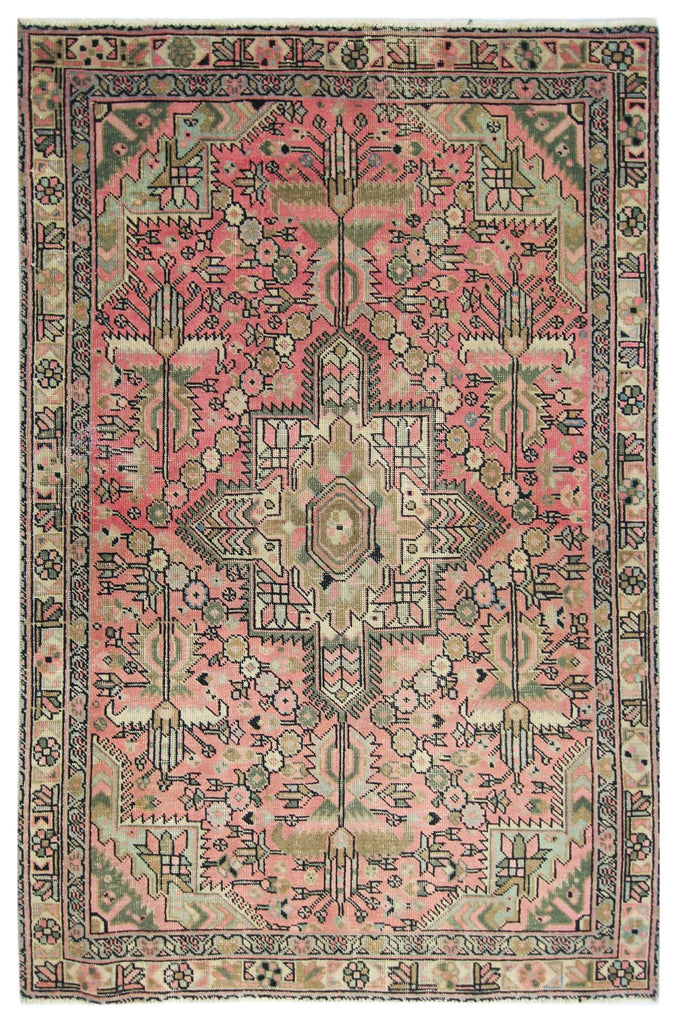 Handmade Vintage Persian Rug | 180 x 118 cm | 5'11" x 3'10" - Najaf Rugs & Textile