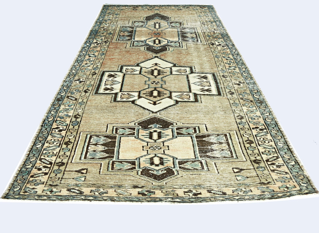 Handmade Vintage Persian Rug | 185 x 88 cm | 6'1" x 2'11" - Najaf Rugs & Textile