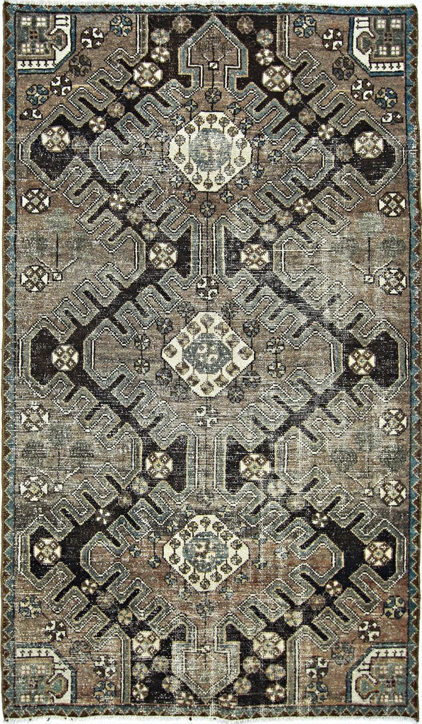 Handmade Vintage Persian Rug | 190 x 114 cm | 6'4" x 3'9" - Najaf Rugs & Textile