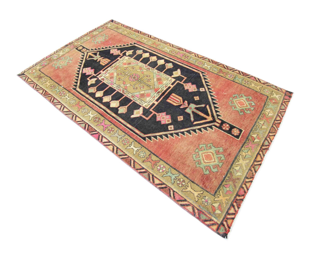 Handmade Vintage Persian Rug | 191 x 108 cm | 6'3" x 3'6" - Najaf Rugs & Textile