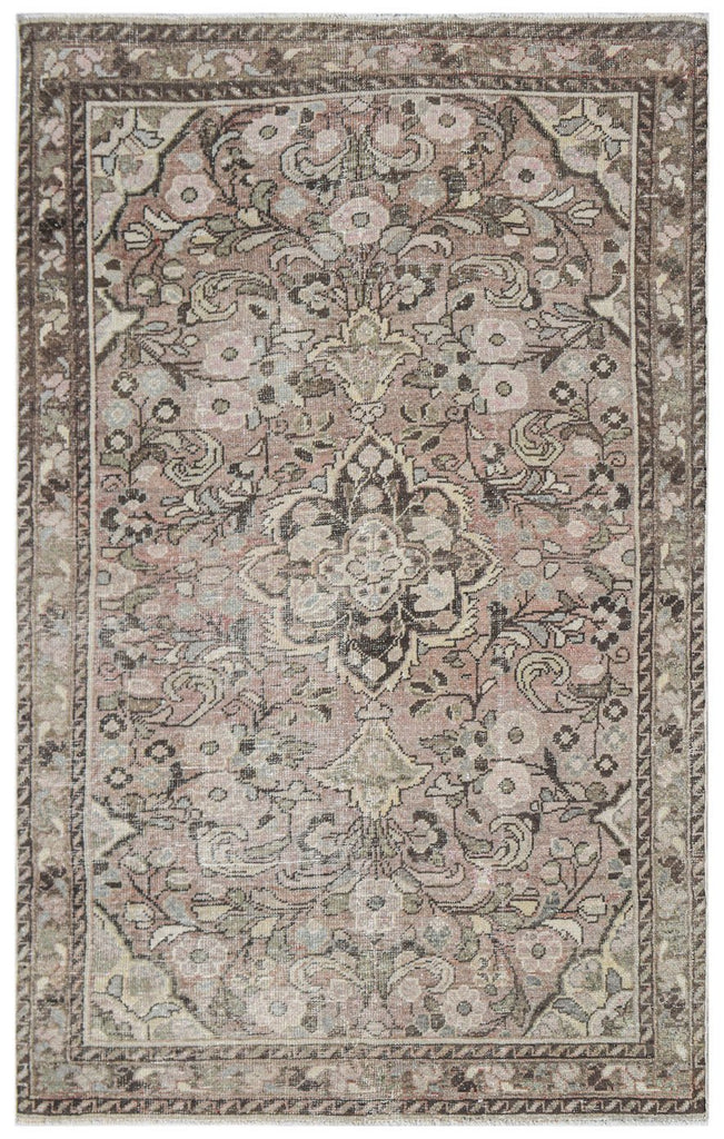 Handmade Vintage Persian Rug | 192 x 120 cm | 6'4" x 3'11" - Najaf Rugs & Textile