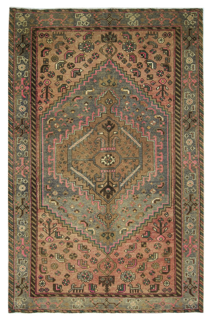 Handmade Vintage Persian Rug | 192 x 124 cm | 6'3" x 4'1" - Najaf Rugs & Textile