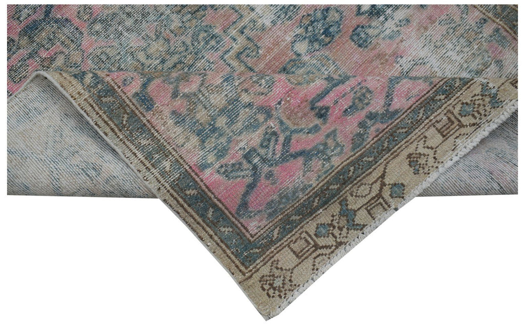 Handmade Vintage Persian Rug | 194 x 102 cm | 6'4" x 3'4" - Najaf Rugs & Textile