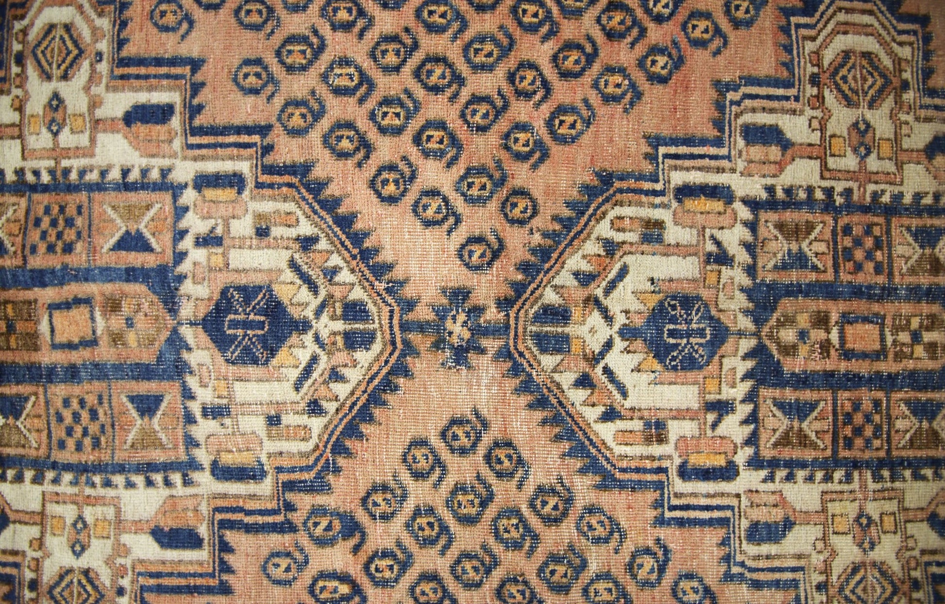 Handmade Vintage Persian Rug | 198 x 153 cm | 6'6" x 5' - Najaf Rugs & Textile
