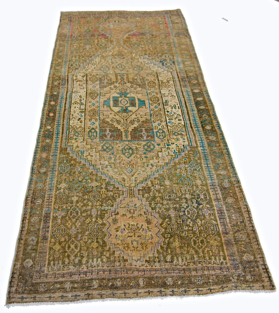 Handmade Vintage Persian Rug | 199 x 92 cm | 6'7" x 3' - Najaf Rugs & Textile