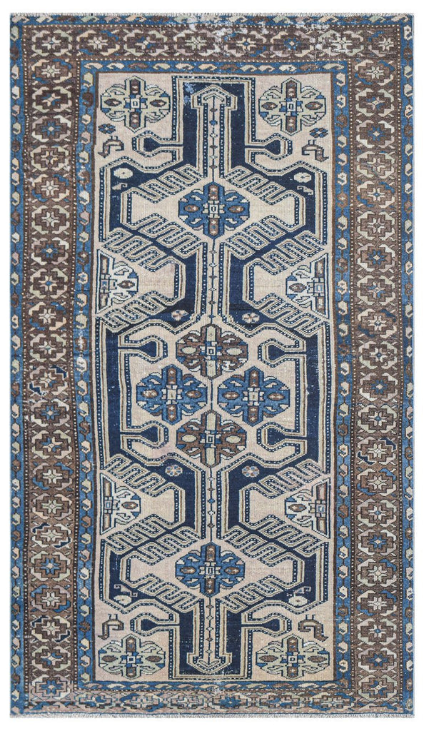 Handmade Vintage Persian Rug | 201 x 116 cm | 6'7" x 3'10" - Najaf Rugs & Textile