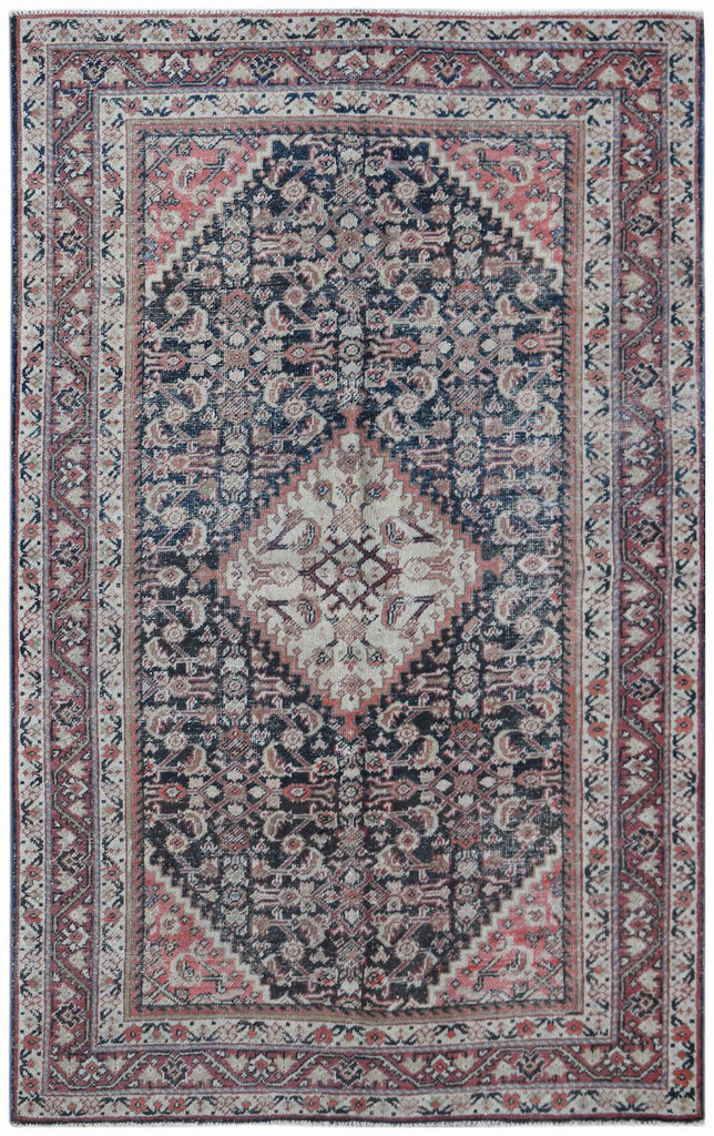 Handmade Vintage Persian Rug | 202 x 130 cm | 6'8" x 3'4" - Najaf Rugs & Textile