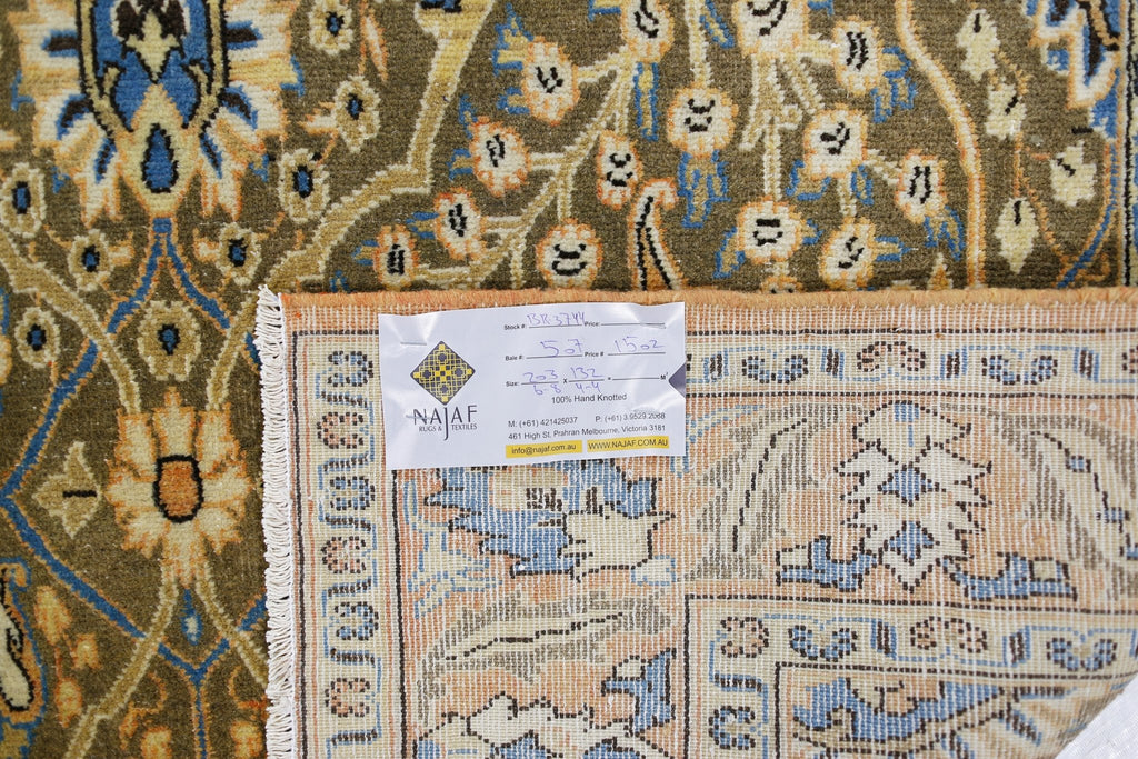 Handmade Vintage Persian Rug | 203 x 132 cm | 6'8" x 4'4" - Najaf Rugs & Textile