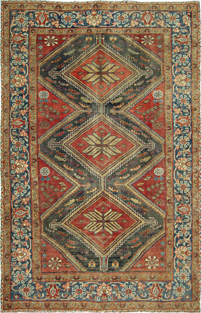 Handmade Vintage Persian Rug | 203 x 134 cm | 6'8" x 4'5" - Najaf Rugs & Textile