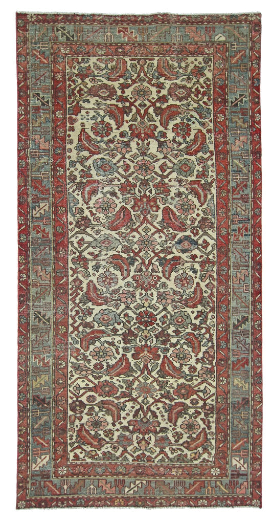 Handmade Vintage Persian Rug | 203 x 98 cm | 6'8" x 3'3" - Najaf Rugs & Textile
