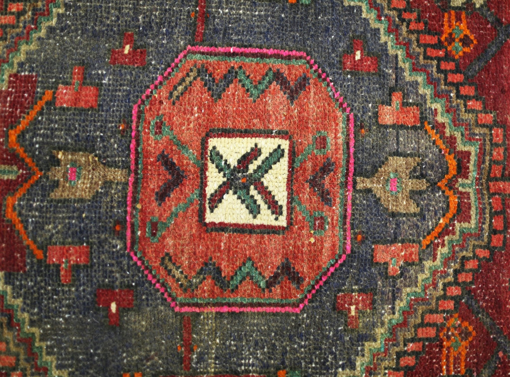 Handmade Vintage Persian Rug | 204 x 100 cm | 6'8" x 3'3" - Najaf Rugs & Textile