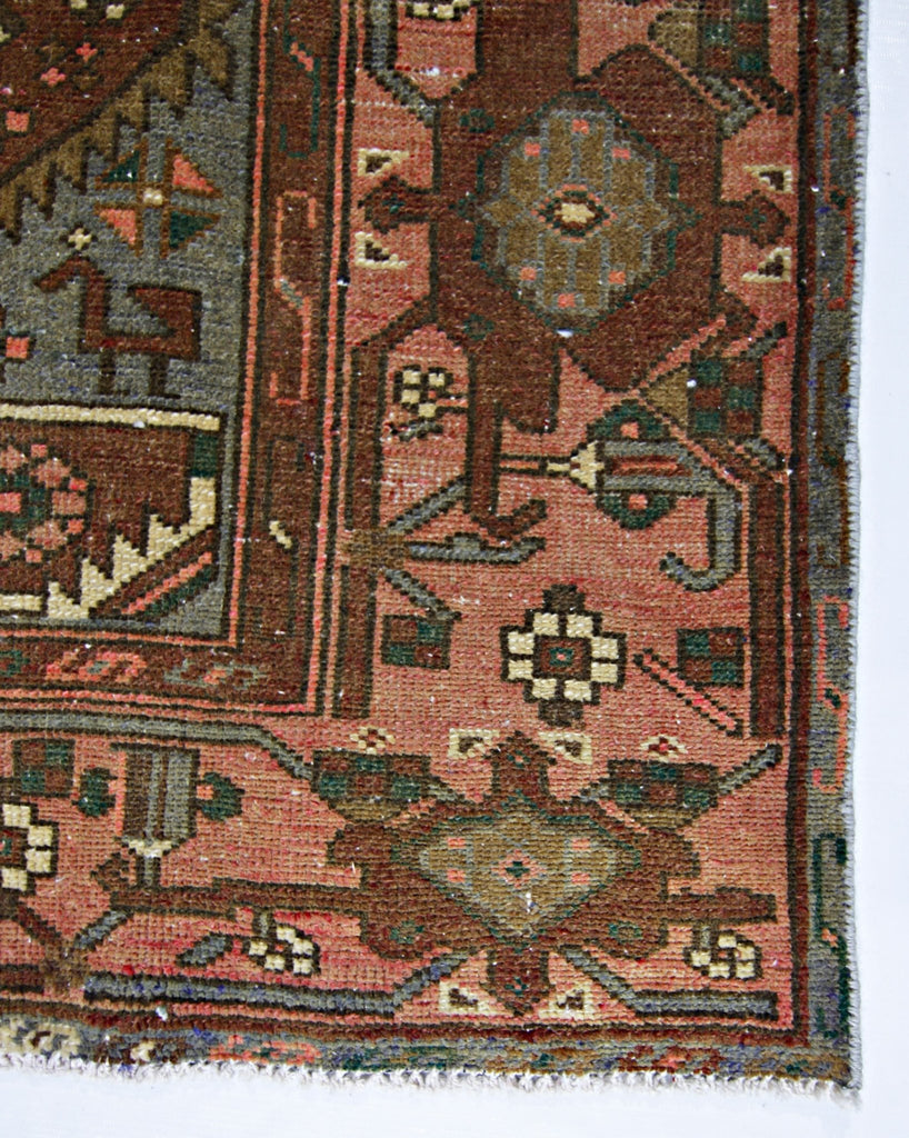 Handmade Vintage Persian Rug | 204 x 125 cm | 6'8" x 4'1" - Najaf Rugs & Textile