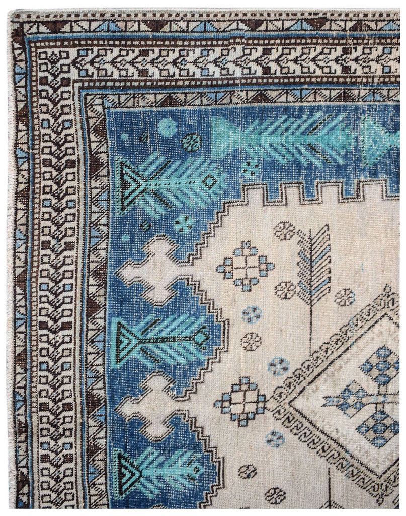 Handmade Vintage Persian Rug | 206 x 153 cm | 6'9" x 5' - Najaf Rugs & Textile
