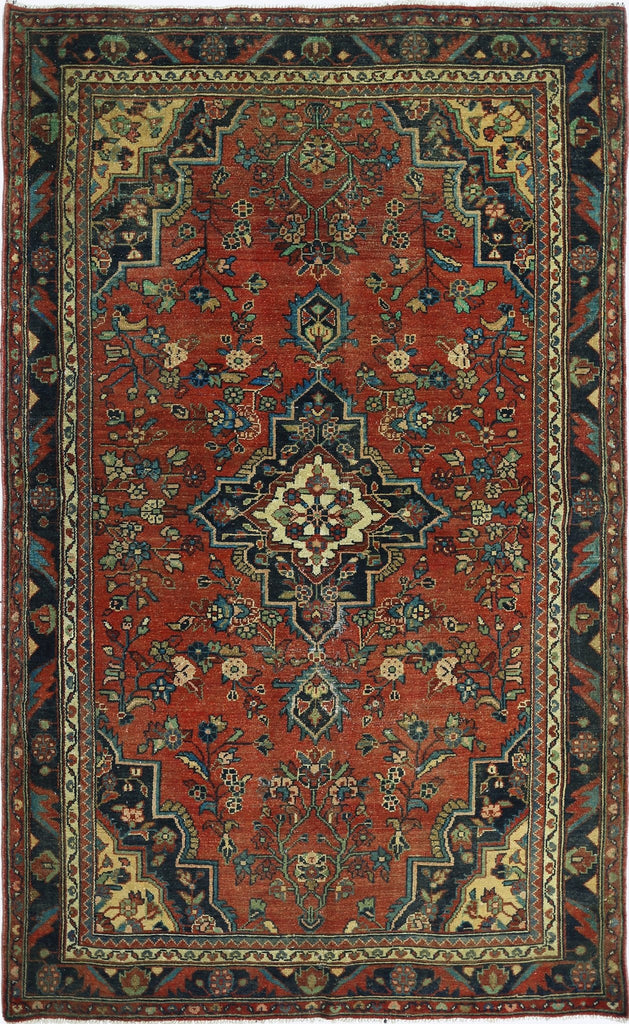 Handmade Vintage Persian Rug | 209 x 126 cm | 6'10" x 4'1" - Najaf Rugs & Textile