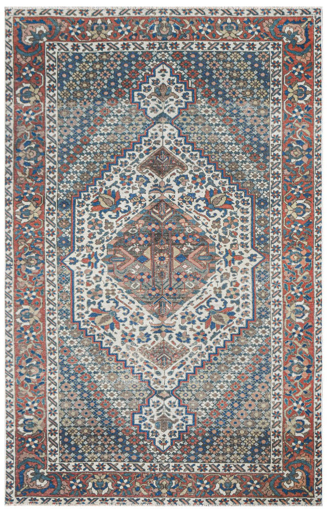 Handmade Vintage Persian Rug | 211 x 136 cm | 6'11" x 4'6" - Najaf Rugs & Textile