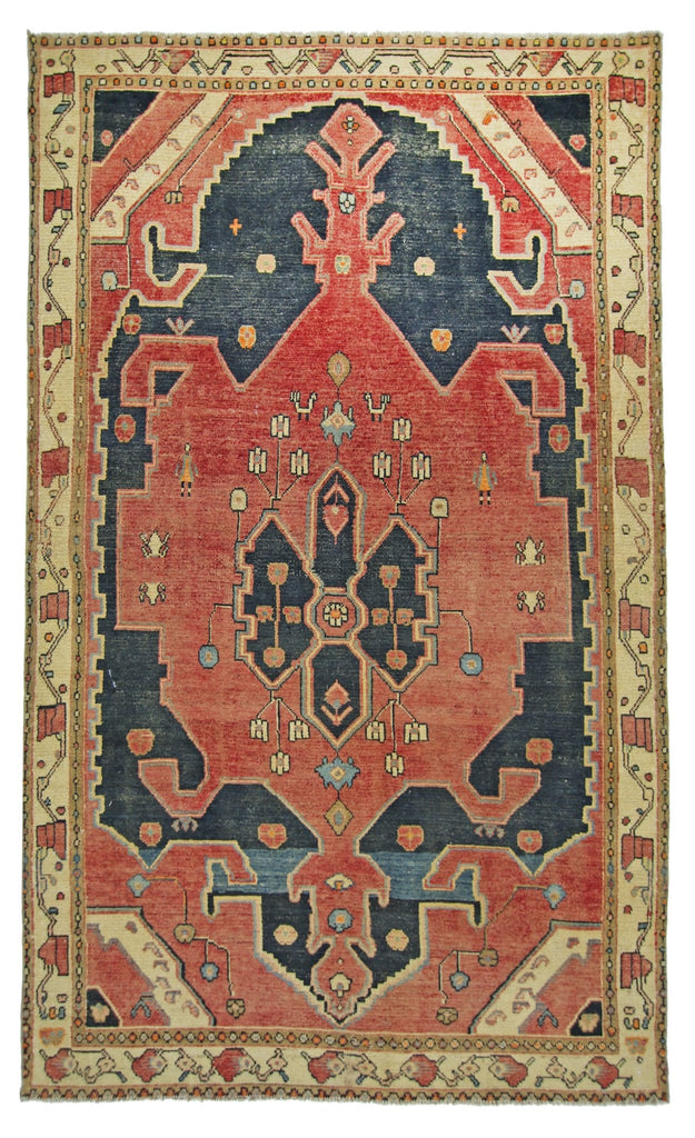 Handmade Vintage Persian Rug | 212 x 123 cm | 6'11" x 4' - Najaf Rugs & Textile