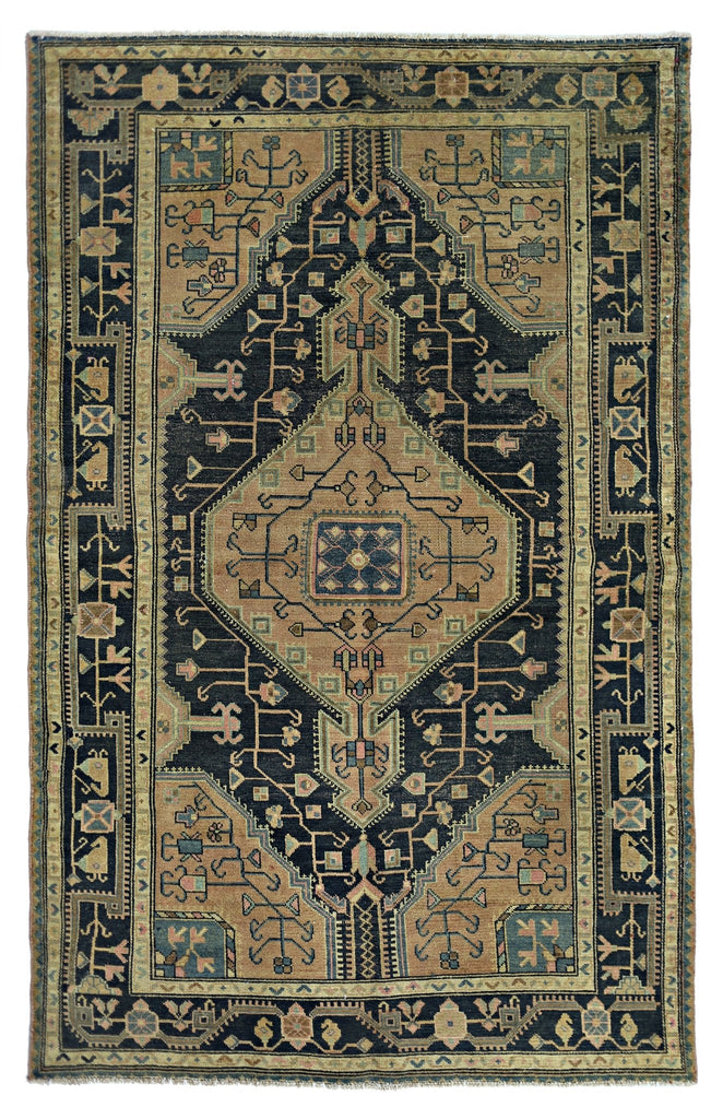 Handmade Vintage Persian Rug | 214 x 131 cm | 7' x 4'4" - Najaf Rugs & Textile