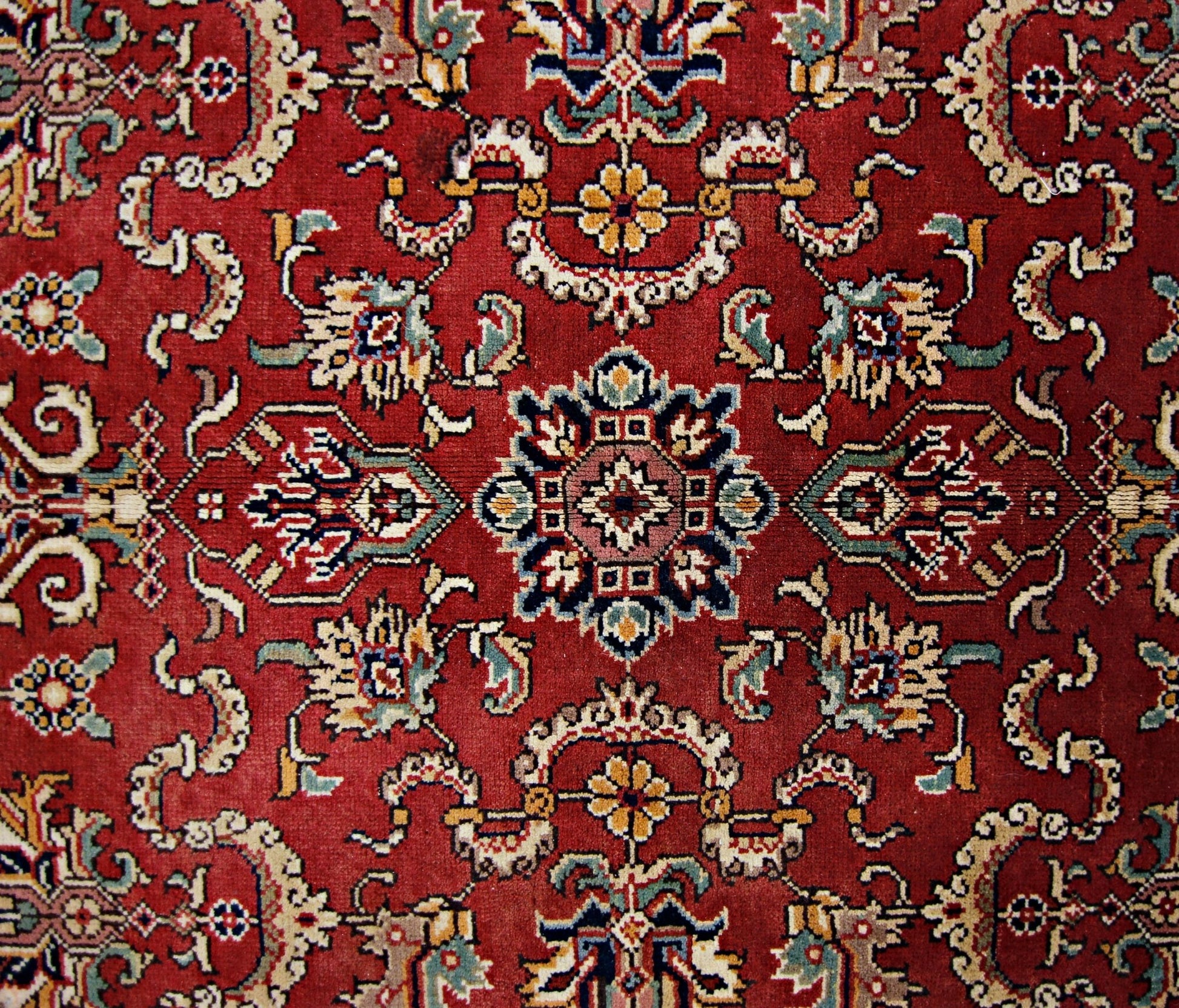 Handmade Vintage Persian Rug | 214 x 148 cm | 7' x 4'10" - Najaf Rugs & Textile