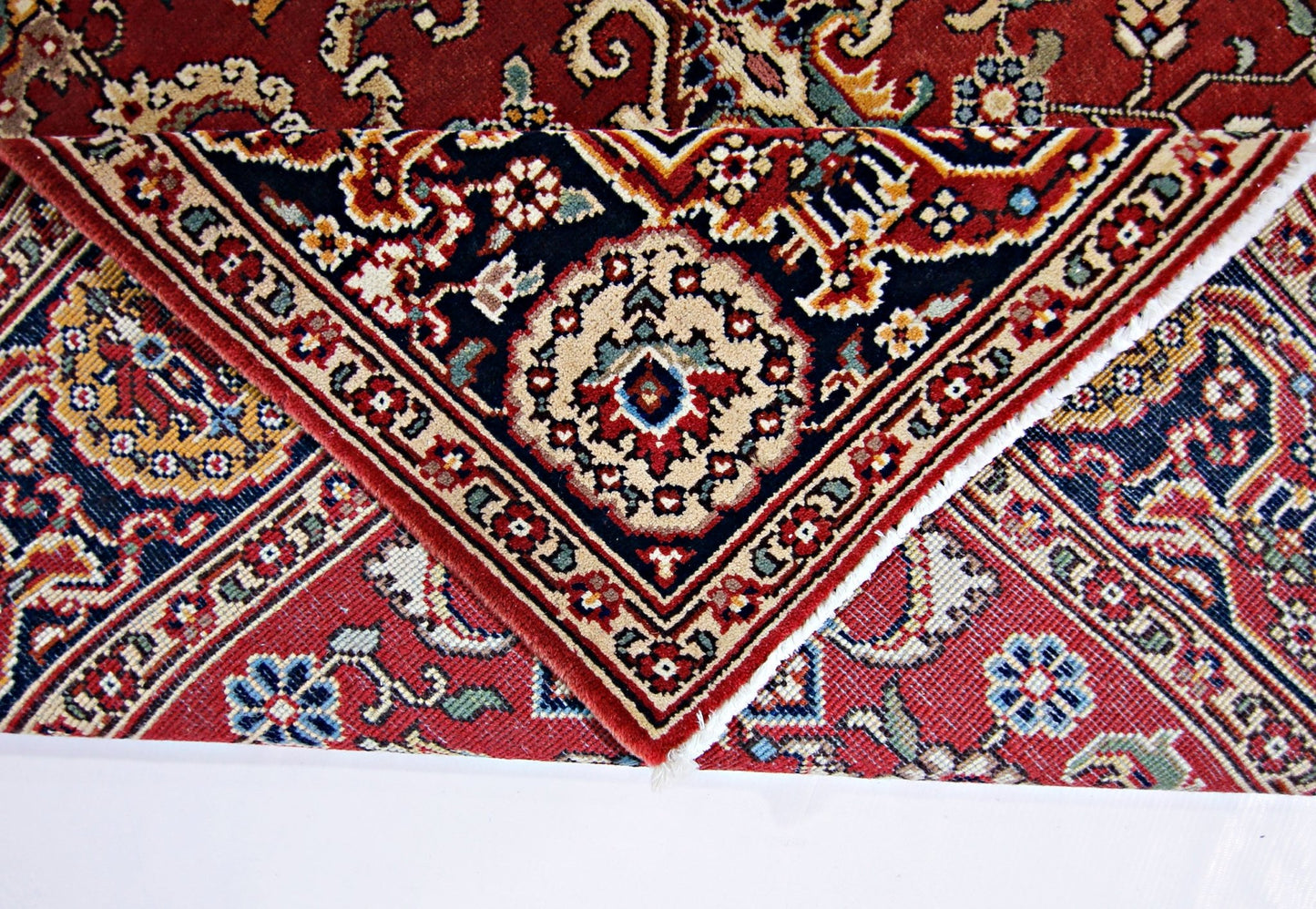 Handmade Vintage Persian Rug | 214 x 148 cm | 7' x 4'10" - Najaf Rugs & Textile