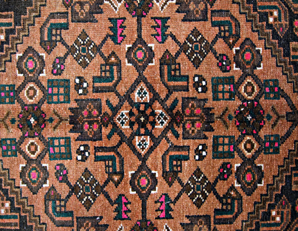 Handmade Vintage Persian Rug | 216 x 143 cm | 7'1" x 4'8" - Najaf Rugs & Textile
