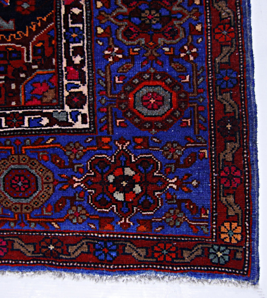 Handmade Vintage Persian Rug | 222 x 131 cm | 7'3" x 4'4" - Najaf Rugs & Textile