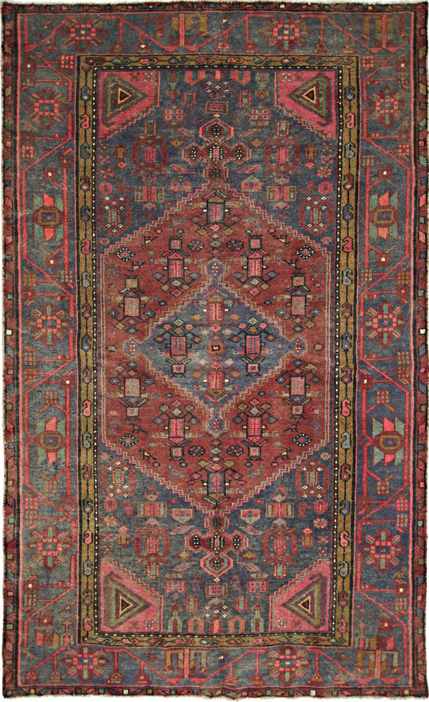 Handmade Vintage Persian Rug | 222 x 138 cm | 7'3" x 4'6" - Najaf Rugs & Textile