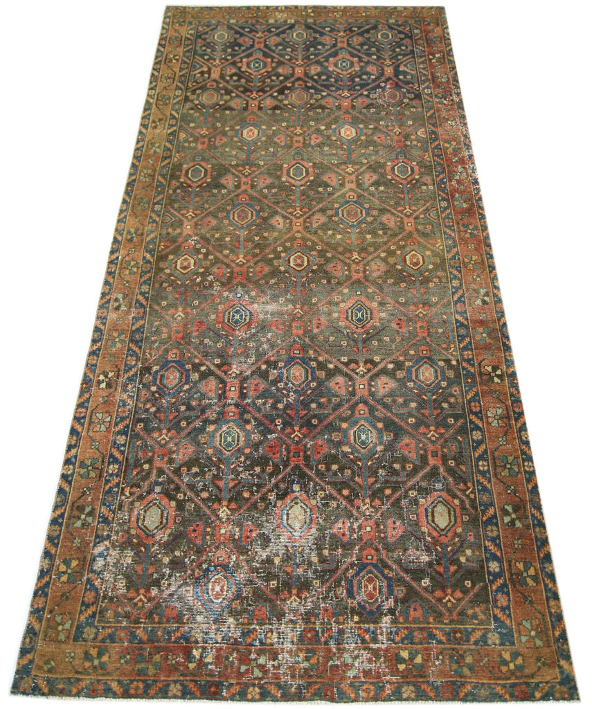 Handmade Vintage Persian Rug | 226 x 122 cm | 7'5" x 4' - Najaf Rugs & Textile