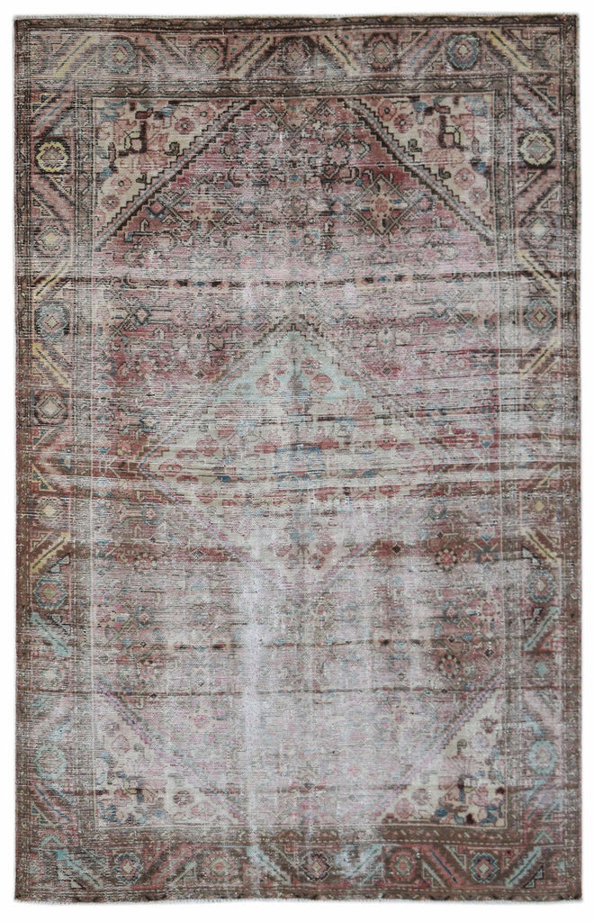 Handmade Vintage Persian Rug | 227 x 147 cm | 7'6" x 4'10" - Najaf Rugs & Textile