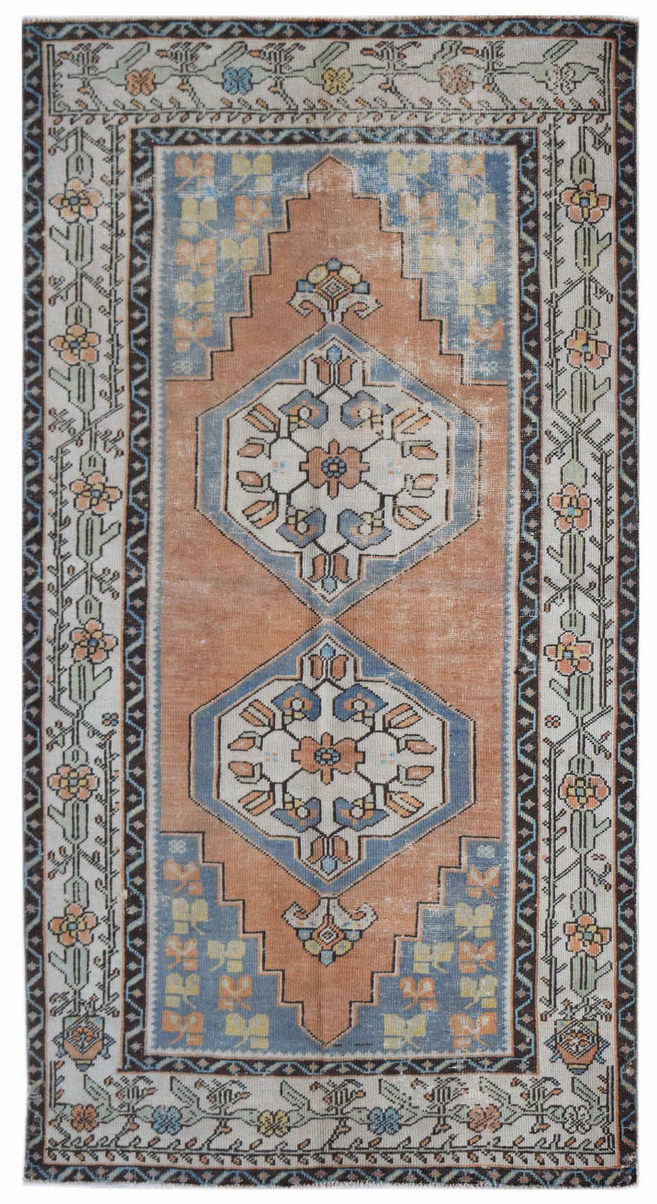 Handmade Vintage Persian Rug | 230 x 122 cm | 7'7" x 4' - Najaf Rugs & Textile