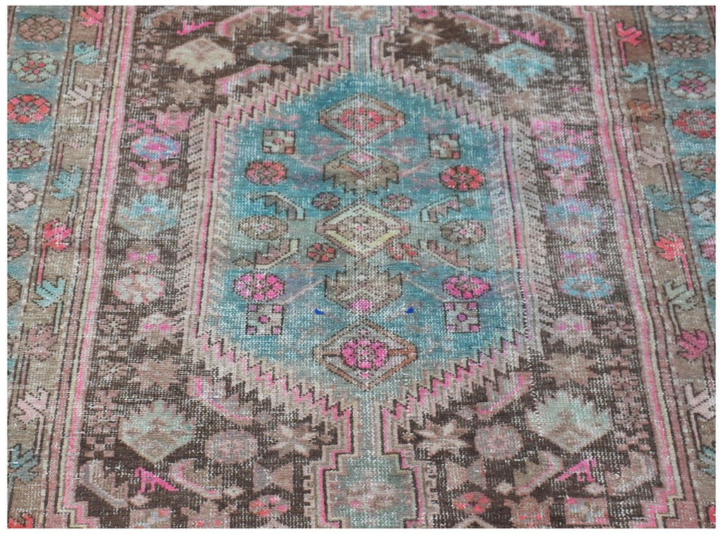 Handmade Vintage Persian Rug | 236 x 128 cm | 7'9" x 4'3" - Najaf Rugs & Textile