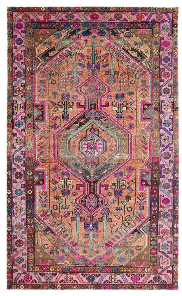 Handmade Vintage Persian Rug | 253 x 146 cm | 8'4" x 4'9" - Najaf Rugs & Textile