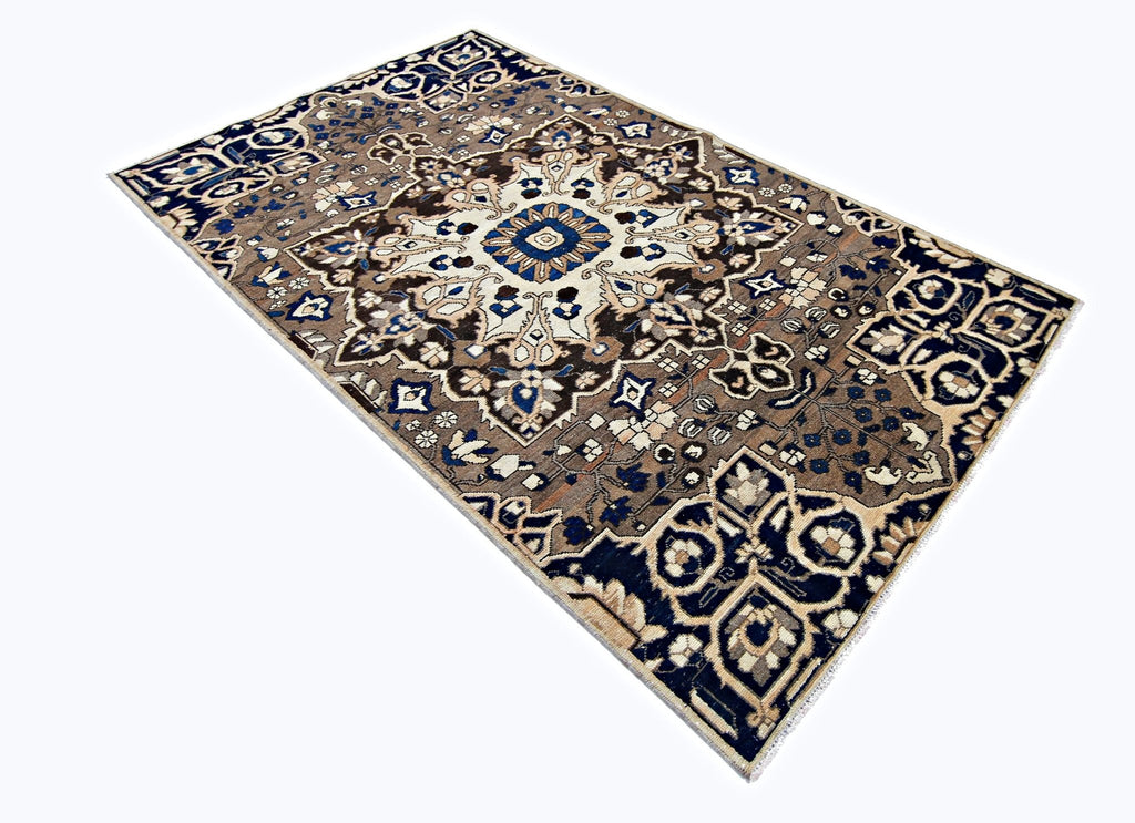 Handmade Vintage Persian Rug | 262 x 147 cm | 8'7" x 4'10" - Najaf Rugs & Textile