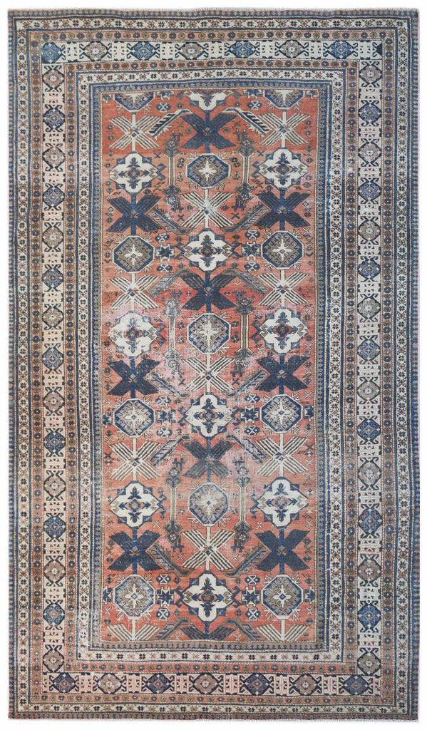 Handmade Vintage Persian Rug | 264 x 158 cm | 8'8" x 5'2" - Najaf Rugs & Textile