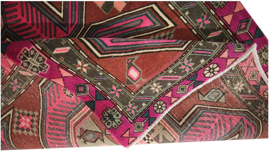 Handmade Vintage Persian Rug | 276 x 126 cm | 9'1" x 4'2" - Najaf Rugs & Textile
