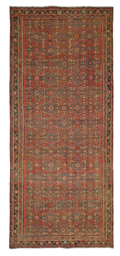 Handmade Vintage Persian Rug | 279 x 110 cm | 9'2" x 3'7" - Najaf Rugs & Textile