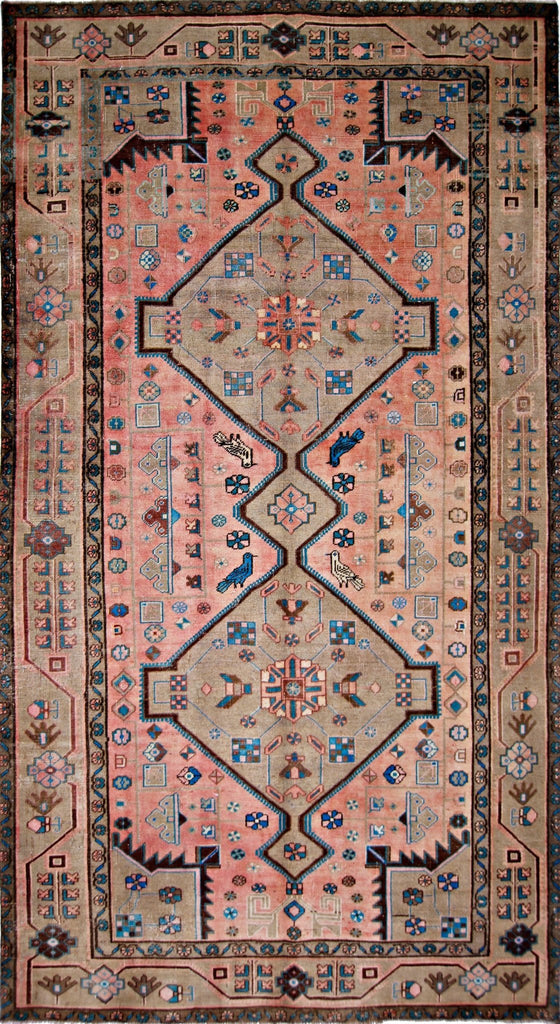 Handmade Vintage Persian Rug | 281 x 154 cm | 9'3" x 5' - Najaf Rugs & Textile