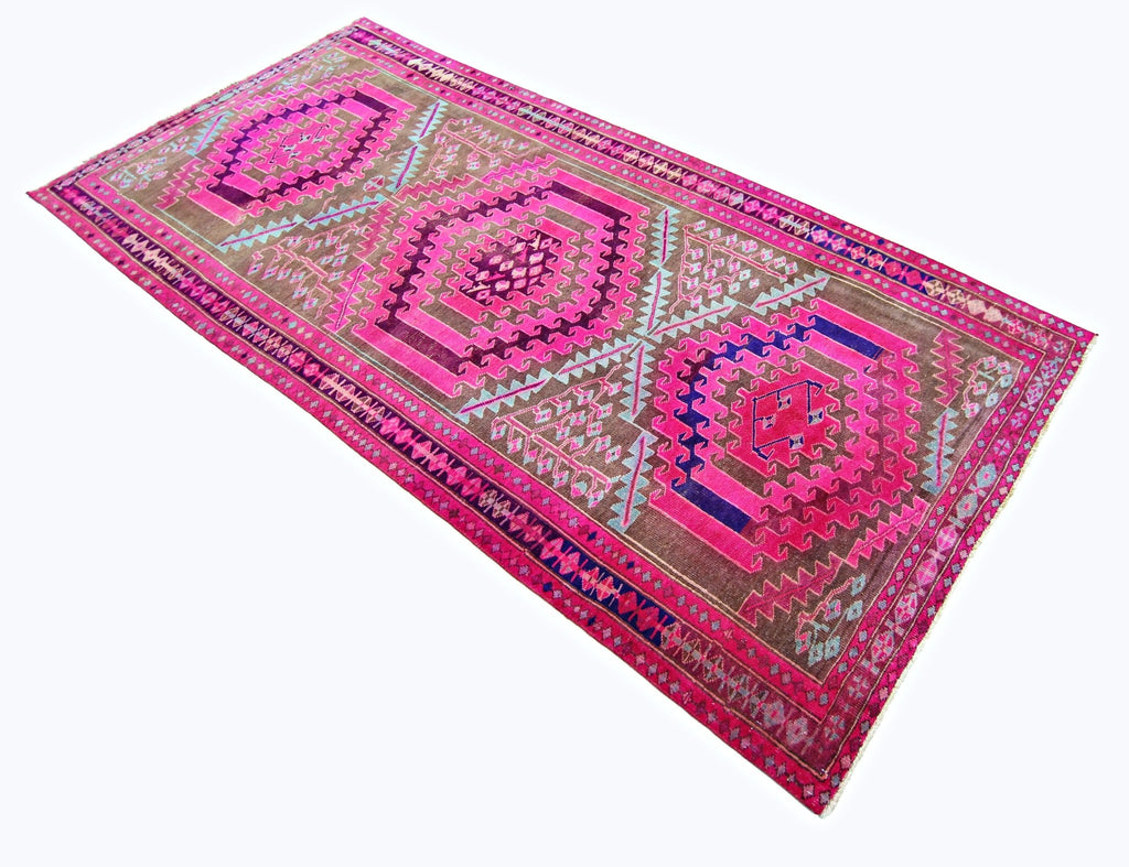 Handmade Vintage Persian Rug | 283 x 128 cm | 9'3" x 4'2" - Najaf Rugs & Textile
