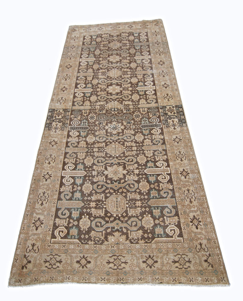 Handmade Vintage Persian Rug | 287 x 132 cm | 9'5" x 4'4" - Najaf Rugs & Textile