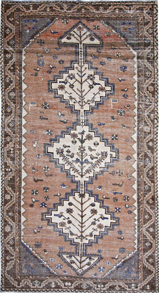 Handmade Vintage Persian Rug | 294 x 149 cm | 9'8" x 4'11" - Najaf Rugs & Textile