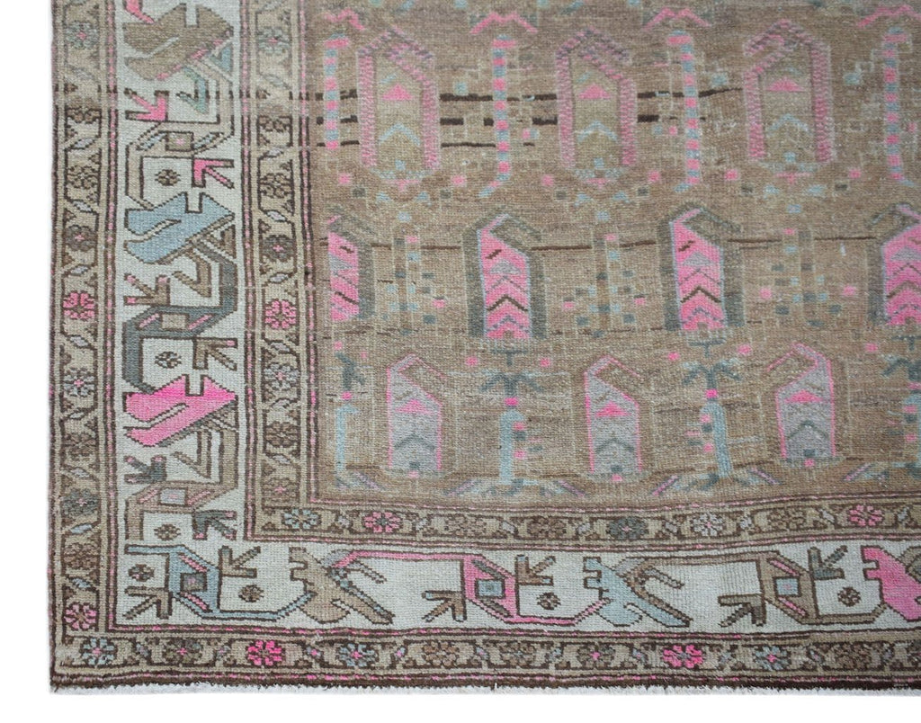 Handmade Vintage Persian Rug | 296 x 154 cm | 9'9" x 5'1" - Najaf Rugs & Textile