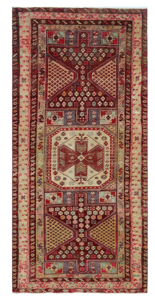 Handmade Vintage Persian Rug | 297 x 133 cm | 9'9" x 4'4" - Najaf Rugs & Textile