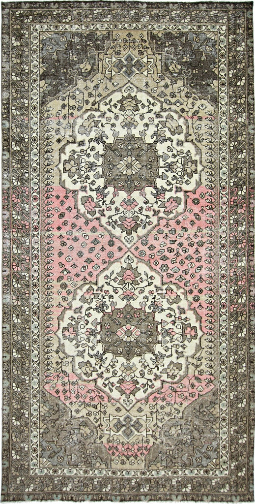 Handmade Vintage Persian Rug | 297 x 149 cm | 9'9" x 4'10" - Najaf Rugs & Textile