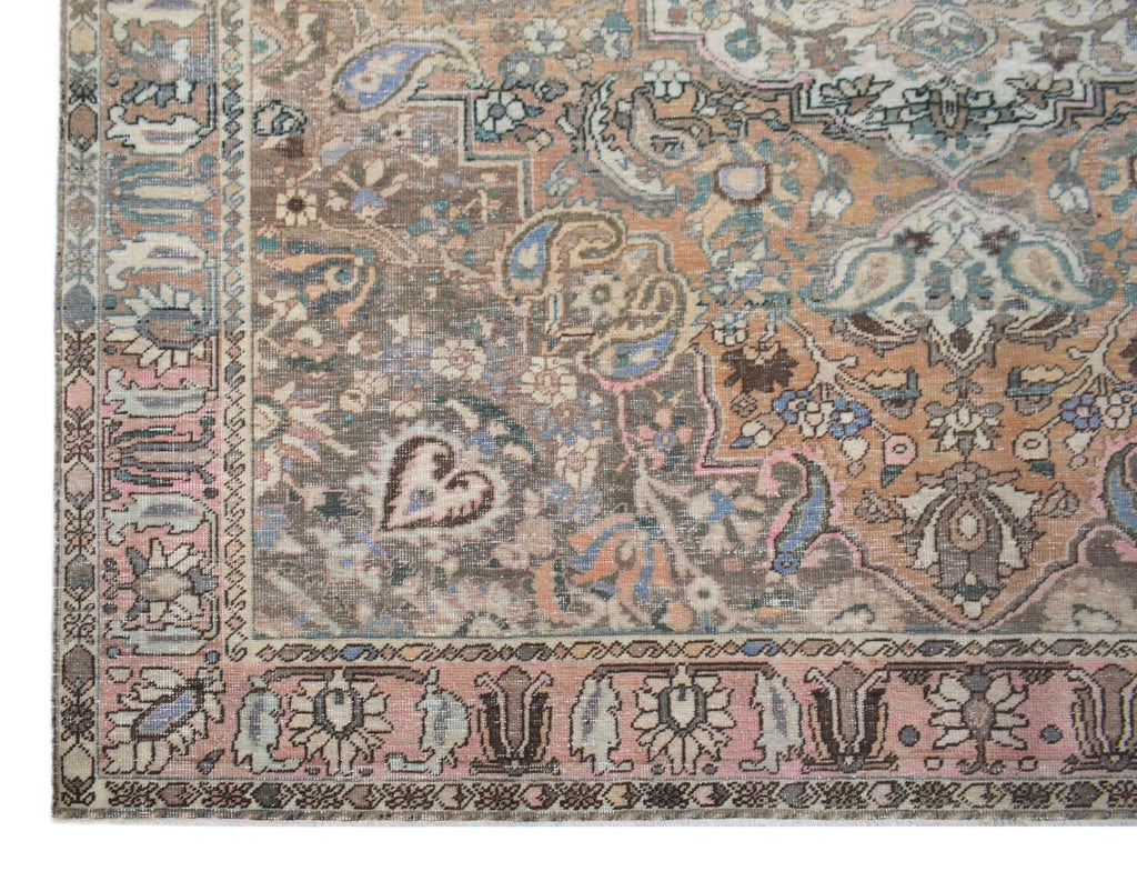 Handmade Vintage Persian Rug | 297 x 210 cm | 9'9" x 6'10" - Najaf Rugs & Textile
