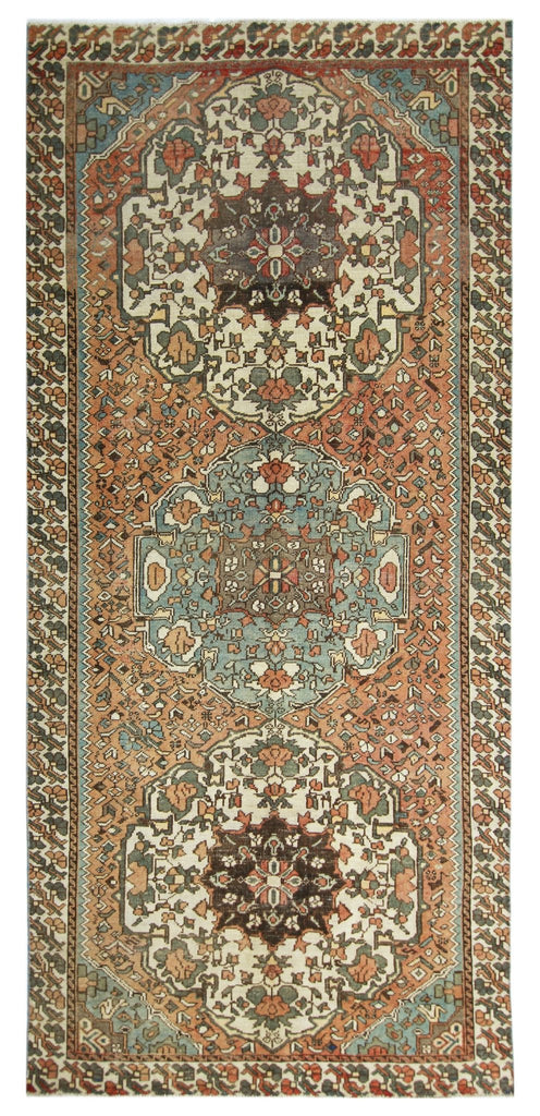 Handmade Vintage Persian Rug | 299 x 141 cm | 9'10" x 4'7" - Najaf Rugs & Textile