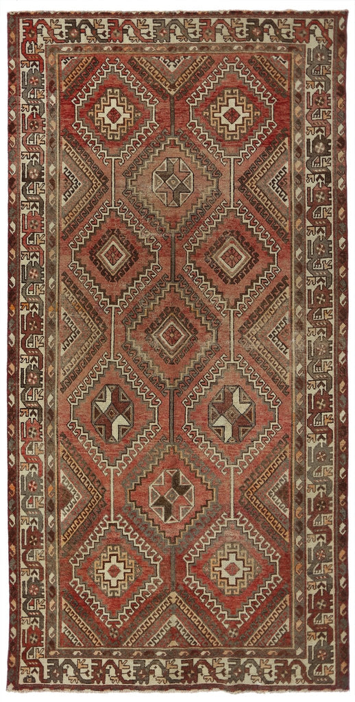 Handmade Vintage Persian Rug | 318 x 168 cm | 10'5" x 5'4" - Najaf Rugs & Textile