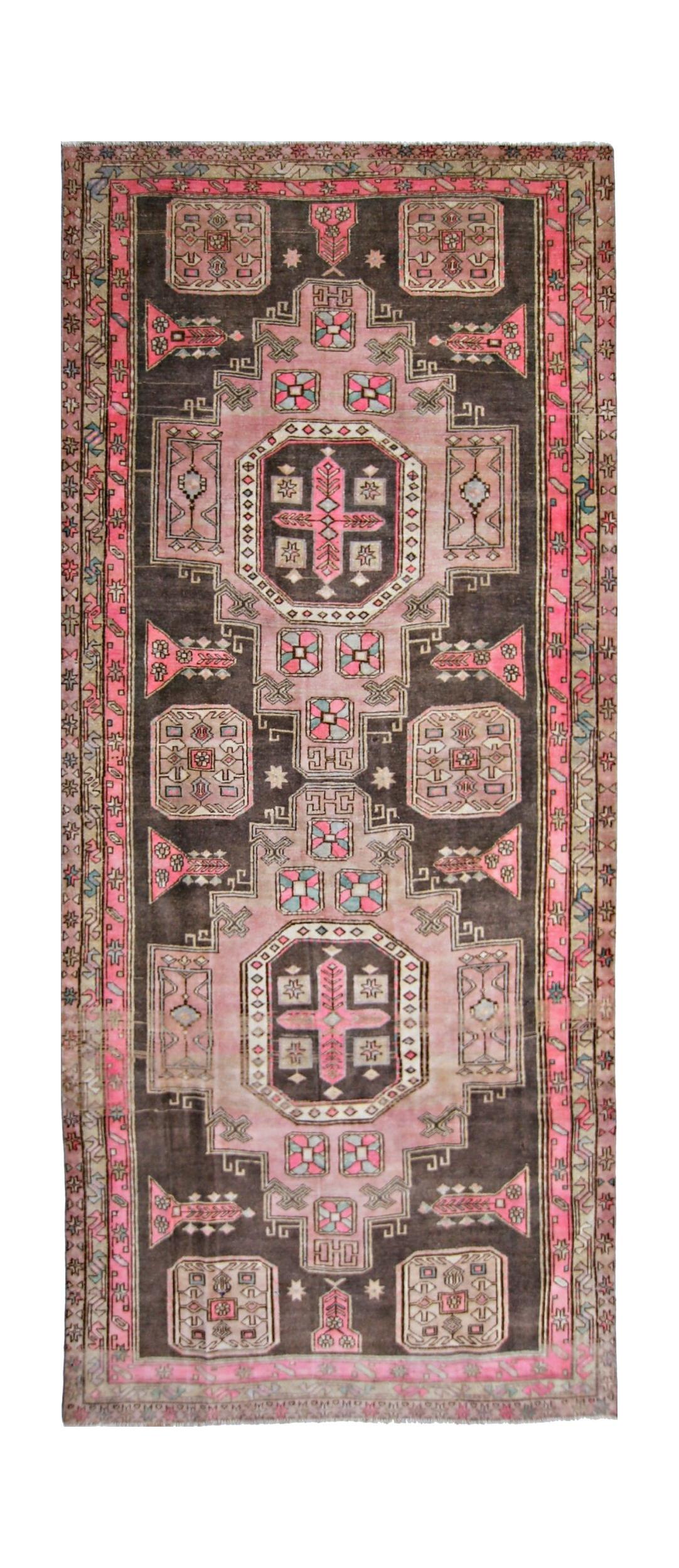 Handmade Vintage Persian Rug | 327 x 139 cm | 10'9" x 4'7" - Najaf Rugs & Textile